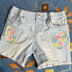 OshKosh B'gosh Light Blue Embroidered Denim Shorts